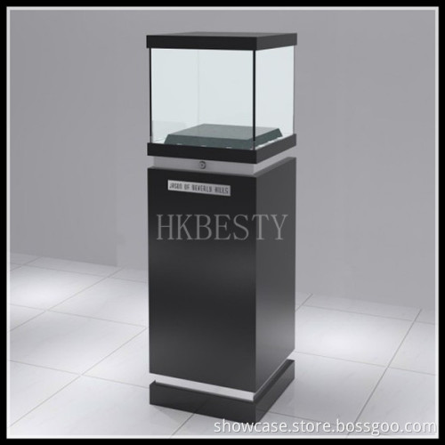Tempered glass jewelry display stand